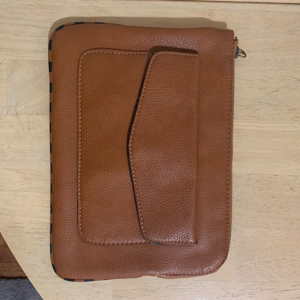 Brown Oversized Clutch
